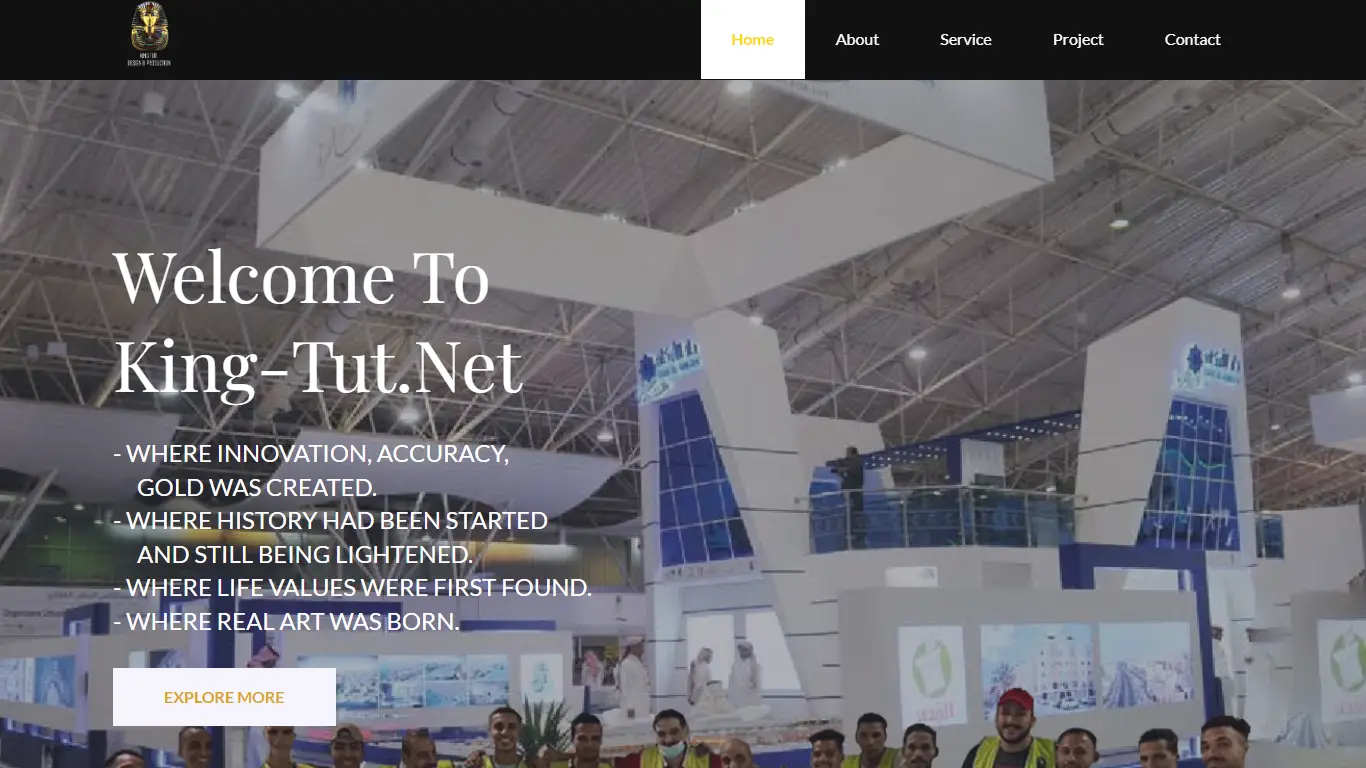 KING-TUT Event & Exhibition Website – Responsive Site Design
