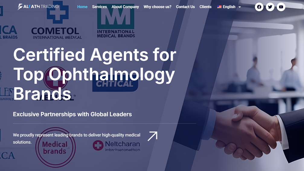 Al-Fath Medical Import Site – Bilingual & Market-Ready