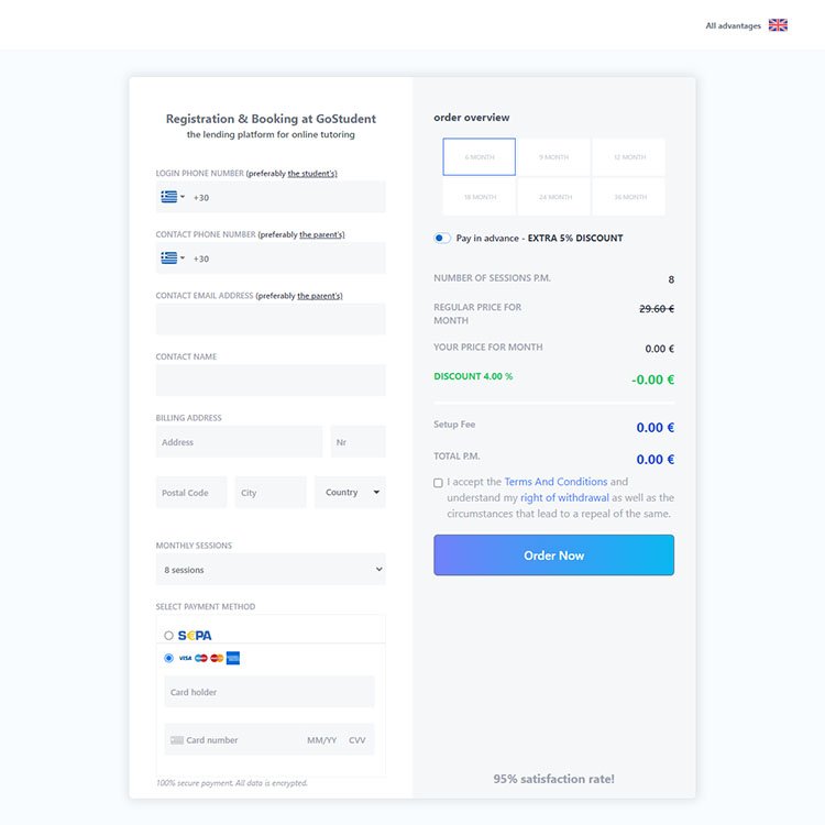 React & Next.js Purchase Page – Fast, Scalable UI Design
