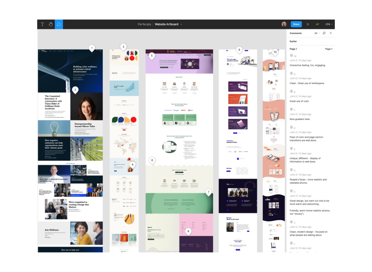 Screenshot of a Figma design